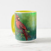 Schöne Tasse Nord Roter Kardinal Bird (Vorderseite Links)
