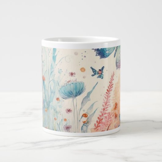 Schöne Tasse Schmetterlingsgetränk (Vorderseite)