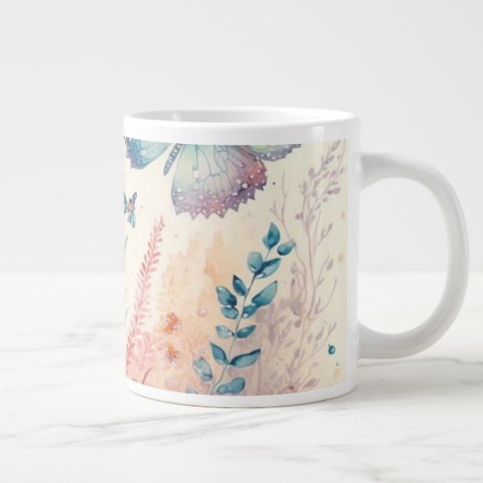 Schöne Tasse Schmetterlingsgetränk (Rechts)