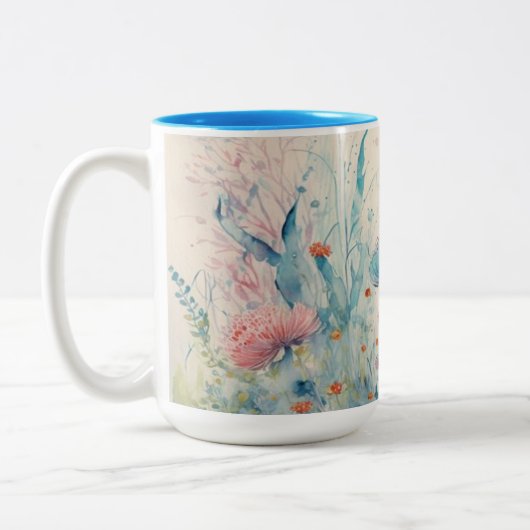 Schöne Tasse Schmetterlingsgetränk (Links)