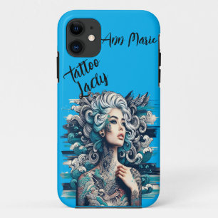 Schöne Tätowierte Lady Anpassbar Case-Mate iPhone Hülle