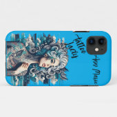 Schöne Tattooid Lady individuell einstellbar Case-Mate iPhone Hülle (Rückseite (Horizontal))