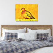 Schöne Taube Leinwanddruck (Insitu (Schlafzimmer))