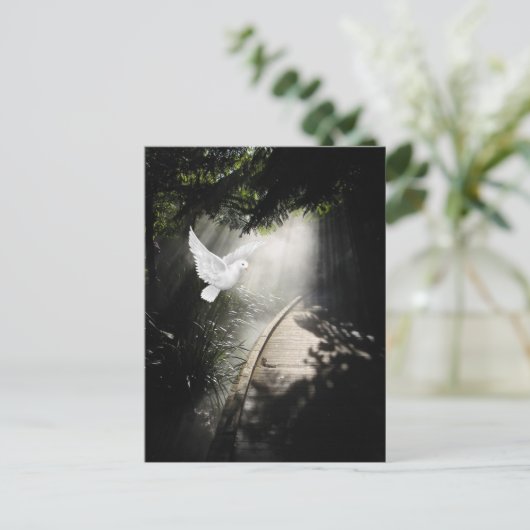 Schöne Taube Postkarte (Stehend Vorderseite)