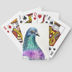 Schöne Taube Spielkarten