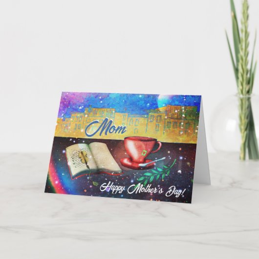Schöne Teatime Happy Mother Day Card Karte (Vorderseite)