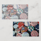 Schöne Teetransportgestelle, Uji, nahe Kyoto, Visitenkarte (Vorne/Hinten)