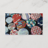 Schöne Teetransportgestelle, Uji, nahe Kyoto, Visitenkarte (Rückseite)