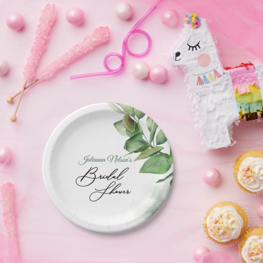 Schöne Teller aus Aquarellpapier (Party)