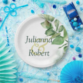 Schöne Teller aus Aquarellpapier (Party)