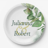 Schöne Teller aus Aquarellpapier (Vorderseite)