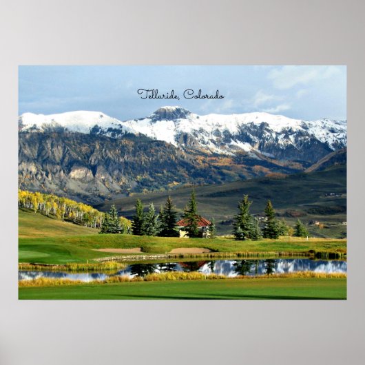 Schöne Telluride, Colorado Landschaft Poster (Vorne)