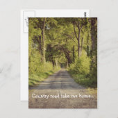 Schöne Tennessee Country Road Postkarte (Vorne/Hinten)