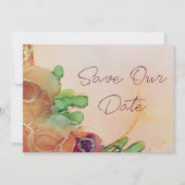 Schöne Terracotta Save The Date (Vorderseite)