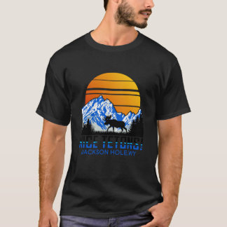 Schöne Tetons Jackson Hole Wyoming Vintage Tetons T-Shirt