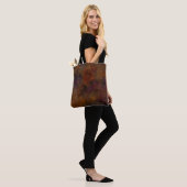 Schöne texturierte braune Hintergrund Tasche (Am Model)