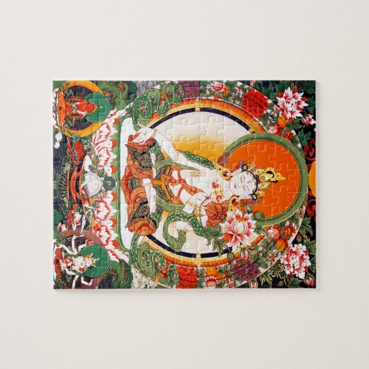 Schöne tibetisch-buddhistische Kunst Puzzle (Horizontal)
