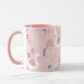 Schöne Tier-Schwanensee-Botanik-Kinder Tasse (Links)
