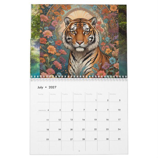 Schöne Tiere der Welt 2025 Kalender (Jul 2027)