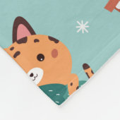 Schöne Tiere Fleece Blanket (Ecke)