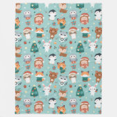 Schöne Tiere Fleece Blanket (Vorderseite)