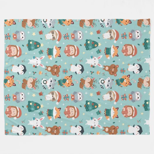 Schöne Tiere Fleece Blanket (Vorderseite (Horizontal))