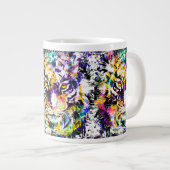 Schöne Tiger-Kaffee-Tasse | Farbiger Tiger Jumbo-Tasse (Vorderseite Rechts)