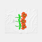 Schöne Tiger-Lilien-Fleece-Decke Fleecedecke (Vorderseite (Horizontal))