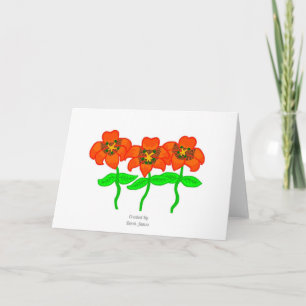 Schöne Tiger Lilies Grußkarte Karte