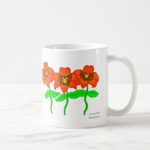 Schöne Tiger Lilies Kaffee Tasse