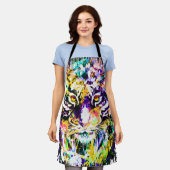 Schöne Tiger-Schürze | Farbenfrohe Tiger-Schürze Schürze (Getragen)