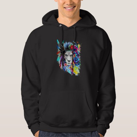 Schöne Tigerarbeit Art King of Animal for Men Wome Hoodie (Vorderseite)