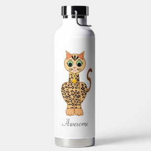 Schöne Tigerkatze Trinkflasche