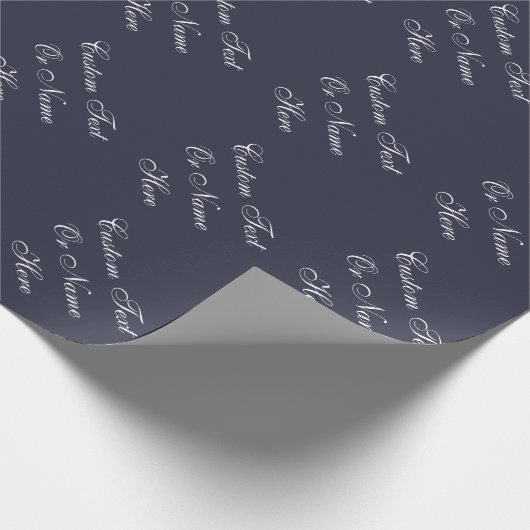 Schöne Tinte, blaues Indigosystem und weißer Indiv Geschenkpapier (Ecke)