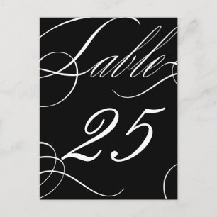 Schöne Tischnummer (benutzerdefinierbarer Hintergr