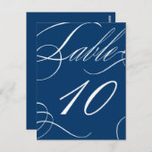 Schöne Tischnummer (benutzerdefinierbarer Hintergr (Vorne/Hinten)