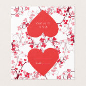 Schöne Tischnummern (Außenseite Aufgefaltet)