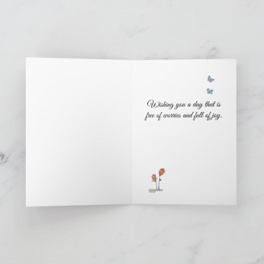 Schöne Tochter - Geburtstagskarte Karte (Innenseite)