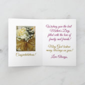 Schöne Tochter, glückliche Mutter Tageskarte Karte (Innenseite)