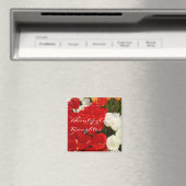 Schöne Tochtermagneten rote Tulpe-Blumen Magnet (In Situ (Geschirrspüler))