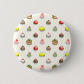 Schöne Torten in hübschen Farben Button (Vorderseite)