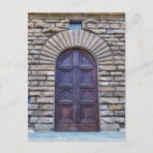 Schöne toskanische Türe | Florenz Italien Postkarte (Vorderseite)