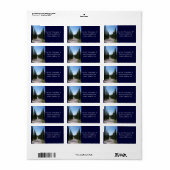 Schöne toskanische Zypresse Adressaufkleber (Vorne)