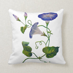 Schöne traditionelle Jacobohnen Crewel Stickerei Kissen