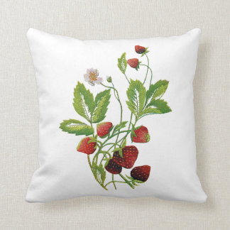 Schöne traditionelle Jacobohnen Crewel Stickerei Kissen