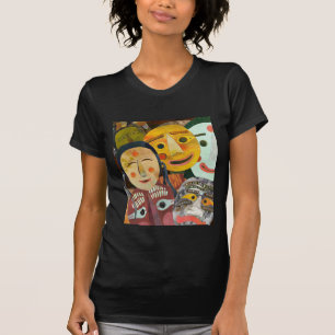 Schöne traditionelle koreanische Masken T-Shirt