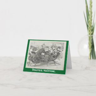 Schöne Traditionen Weihnachtsbell-Grußkarte Feiertagskarte