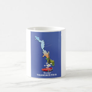 Schöne Transnistrien-Karte  Kaffeetasse