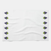 Schöne Trauben auf weißem Küchentuch (Horizontal)