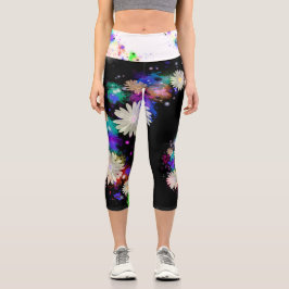 Schöne Träume Moderne Moderne Wirbel Aquarell Capri Leggings